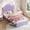 Purple Twin, variant on LED Crystal Tufted Upholstered Platform Bed Frame with Storage Drawer – Noise-Free Slats, Modern PU Leather, Easy Assembly – Bedroom Furniture for s & Teens, Twin XL, White