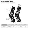 thumbnail image 2 of Daiia Hand Drawn Snake Print Crew Socks – Soft Breathable Long Socks for Men & Women, Moisture-Wicking & Comfortable Daily Wear Socks, One-Size Fits Most (US 5-11), 2 of 6