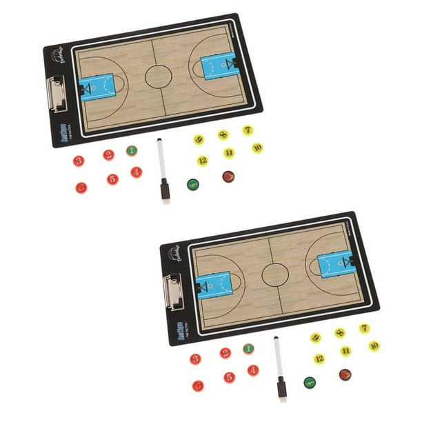 Pizarra De Baloncesto Con Rotulador Magnético - Tablero Táctico De Aluminio 45x30 Cm, Para Estrategias