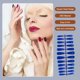 thumbnail image 5 of Qarigey 24 piezas de barniz de diseño de ataúd de uñas postizas puntas de uñas artificiales extralargas suministros de manicura estilo Arte de uñas azul, 5 of 6