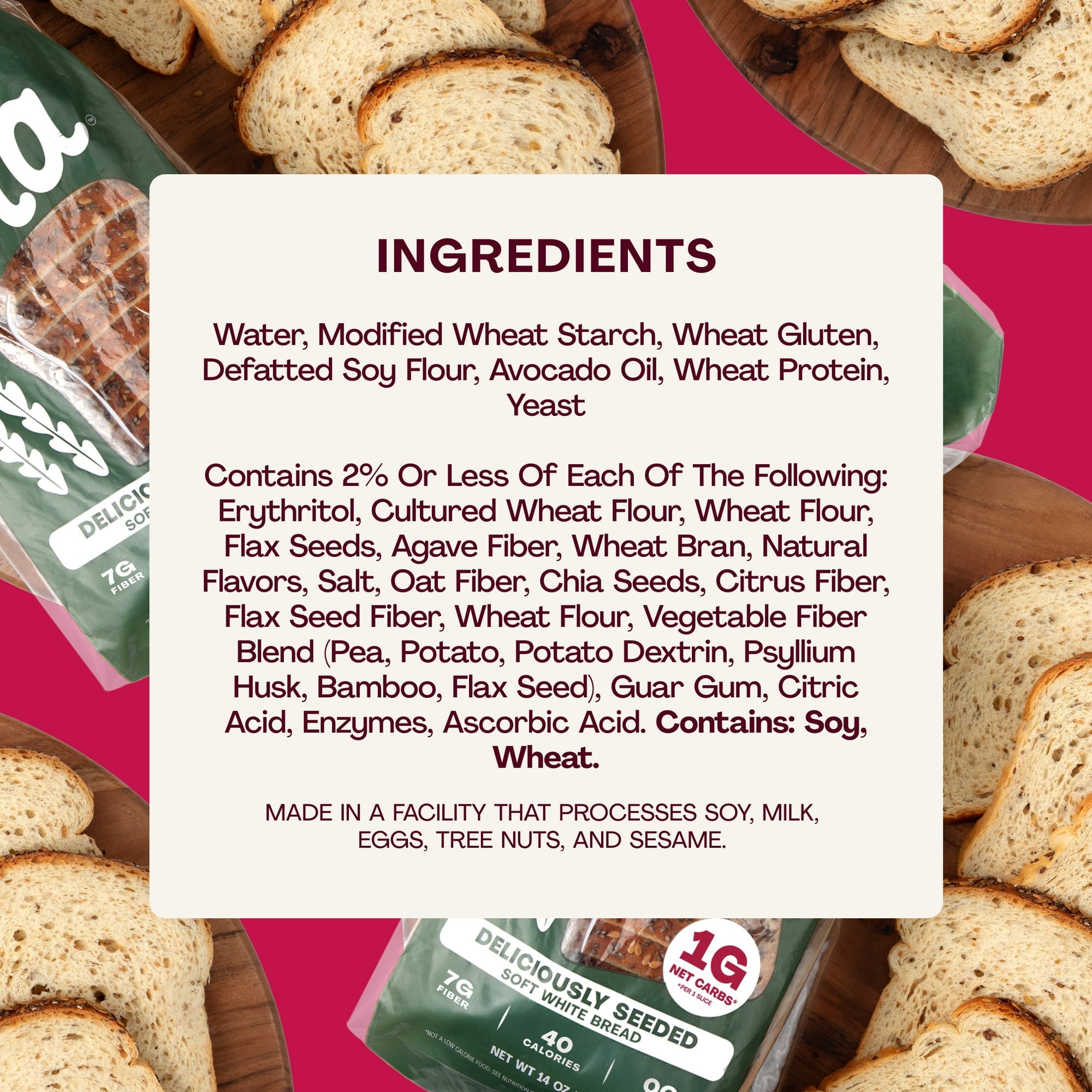 SOLA BREAD PACK OF 3  Sweet & Buttery, Sweet Oat Sliced   and Deliciously Seeded Bread