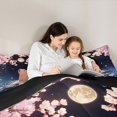 thumbnail image 5 of Manfei Kawaii Capybara 7-Piece Twin Bedding,Cartoon Flowers Print Bedding Comforter Set,Pink Blue,Black Reversible, 5 of 7