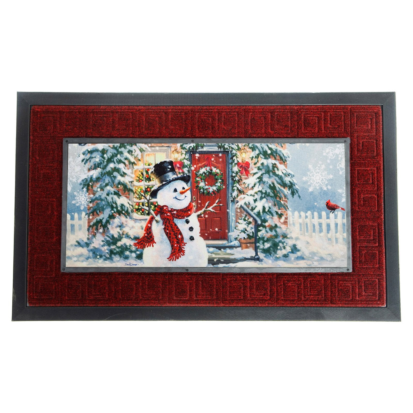 Evergreen Sassafras Mat with Evergreen Snow Place Like Home