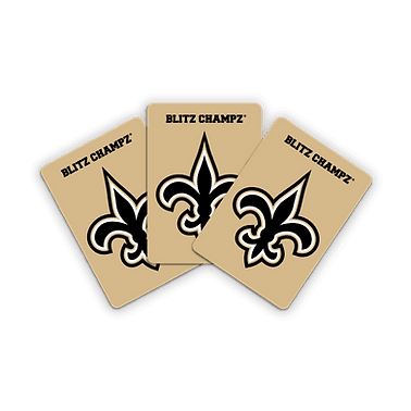 Blitz Champz New Orleans Saints Card Game, Family Game for Adults & Kids, Easy-To-Learn Party Game