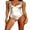 Silver 1, variant on Loalirando Women Bikini Set Summer Female Metallic Shiny Swimsuit Backless Beachwear Bathing Suit