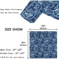 thumbnail image 4 of GZHJMY Chic Ethnic Paisley Floral Pattern Cloth Napkins, 4 Pack 20 x 20 Inch Soft Polyester Reusable Dinner Napkin for Family Gatherings, Banquet, Cocktail, Parties(Blue), 4 of 6