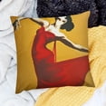 thumbnail image 2 of SHANXI Throw Pillow Covers Art Color Dress Music People Red Retro Shape for Couch Living Room 20x20in, 2 of 5