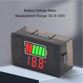thumbnail image 4 of 8-100V Digital Voltmeter Golf Cart Battery Gauge Backlight Digital Battery Monitor Battery Gauge Battery Storage Battery Monitor Power Failure Memory Voltage Display, 4 of 7