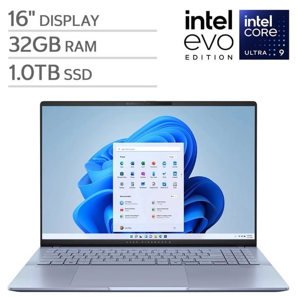 Open Box - Asus Vivobook S16 S5606CA-SB92 16" Laptop - Grey (Intel® Core™ Ultra 9 Processor 285H 2.9 GHz / 32 GB RAM / 1TB SSD / Windows 11 Home)