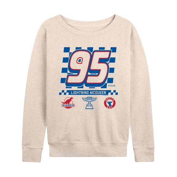 Cars - Lightning McQueen Jersey - Women's French Terry Long Sleeve Pullover