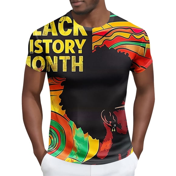 Tops para hombre, blusas y camisas de manga corta con cuello redondo para hombre Camisa de manga corta estampada para hombre Top/camisa de manga corta con cuello redondo Tops para hombre