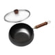 thumbnail image 3 of Sartén wok de fondo plano para cocina de inducción, sartén a gas, wok chino 26 centímetros, 3 of 9