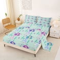 thumbnail image 2 of Erosebridal Ocean Mermaid Girls Bed Sheets, Cute Princess King Sheets, 4pcs, 2 of 5