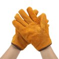 thumbnail image 4 of Protective Mitts, Heat Resistant Gloves 5 Separate Fingers Fireproof  For Microwave For Camping Yellow, 4 of 8