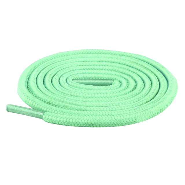 Lacets Ronds Vert Menthe Largeur 5Mm Lacets pour Chaussures Espadrilles Bottes Planche à Roulettes Randonnée Chaussures de Sport Durables Remplacement Taille 39,37 Pouces Poids 0,01 Livres