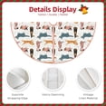 thumbnail image 3 of Bingfone Christmas Tree Skirt Mat Christmas Decoration Interior 48" -Dogs Pug, 3 of 6