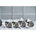 thumbnail image 2 of Ambesonne Cartoon Throw Pillow Cover 4 Pack, Animal Athlete Gorilla, 20", Black White Grey, 2 of 5