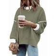 thumbnail image 2 of SOMER Oversized Sweater for Women Long Sleeve Batwing Colorblock Striped Casual Loose Pullover Fall 2025, 2 of 6