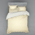thumbnail image 2 of Ambesonne Geometric Bedding Set 3 Pcs, Repeating Triangular, Twin XL, Pale Camel White, 2 of 3