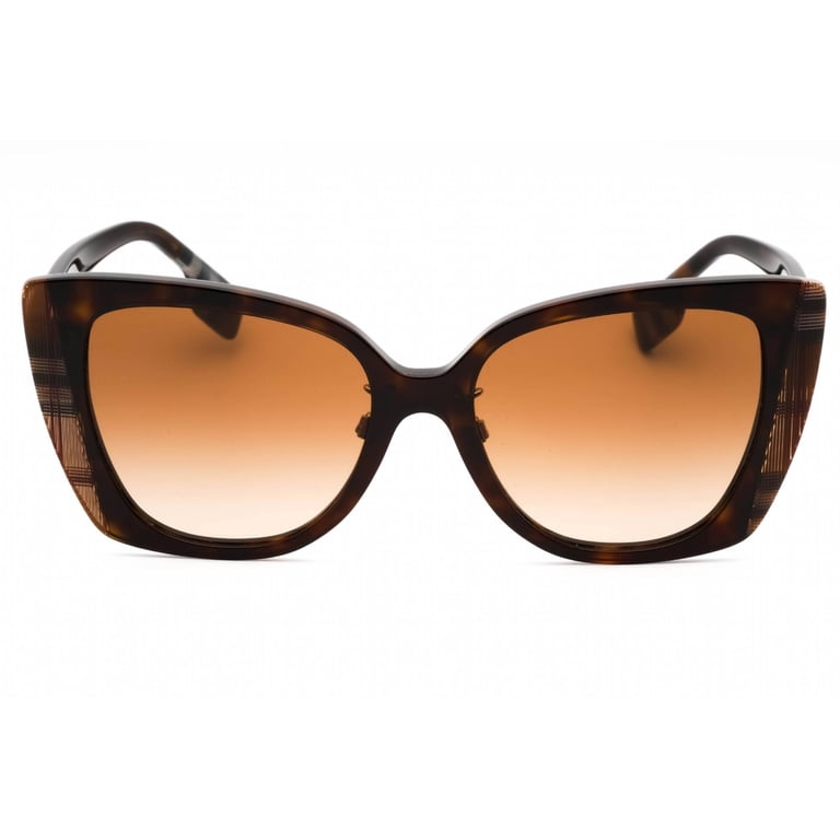 Burberry Women’s Brown Plastic Frame Sunglasses Burberry Womens Cat Eye Sunglasses, Dark Havana Plastic  main image 2
