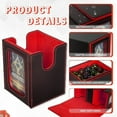 thumbnail image 6 of SWAJUJA MTG Commander Deck Box 3-in-1 With Dice Tray Fits 200 Double-Sleeved Cards Black-Red mtg deck box,MTG Card Storage Box, 6 of 6