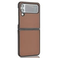 thumbnail image 5 of for Samsung Galaxy Z Flip 4 Case with Carbon Fibre Texture, Shockproof Drop Proof Lightweight Protective Slim Case Support Wireless Charging for Samsung Galaxy Z Flip 4,Brown, 5 of 6