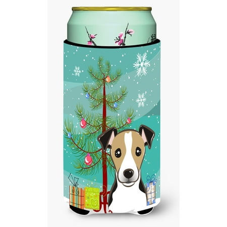 

Carolines Treasures BB1633TBC Christmas Tree and Jack Russell Terrier Tall Boy Beverage Insulator Hugger Tall Boy