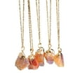 thumbnail image 3 of Necklaces for Women Gnobogi 1PC Natural Stone Crystal Necklace Gold Plated Quartz Pendant, 3 of 3
