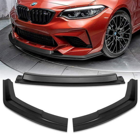 Stay Tuned For 2016-2020 BMW M2 F87 RA-Style Matt Black Front Bumper Spoiler Splitter Lip