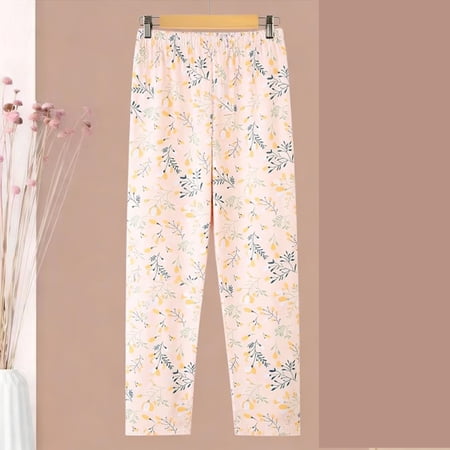 Roncen Women Cotton Pajamas Pant Vintage Y2K Long Pants Cottagecore Sleepwear Bottom Aesthetics Fairycore Lounge Pants