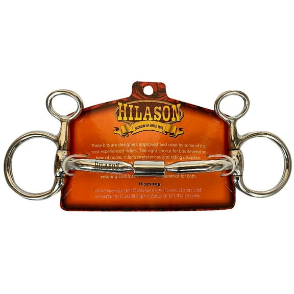 BAR H EQUINE 5 In Mouth Snaffle Bit Stainless Steel Western Horse Bits