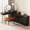 Black, variant on Lartis Makeup Vanity with Stool, Very Easy to Assemble, Retractable TV Cabinet Combination, Dressing Table Desk in one, Super Storage