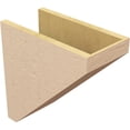 thumbnail image 5 of 8"W x 16"D x 16"H Classic Concord Rough Cedar Woodgrain TimberThane Corbel, Primed Tan, 5 of 6