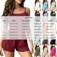 thumbnail image 2 of cocolona Women's Pajama Sets Cami Shorts 2 Piece Lounge Sets Ribbed Pjs Ladies Sleepwear, 2 of 6
