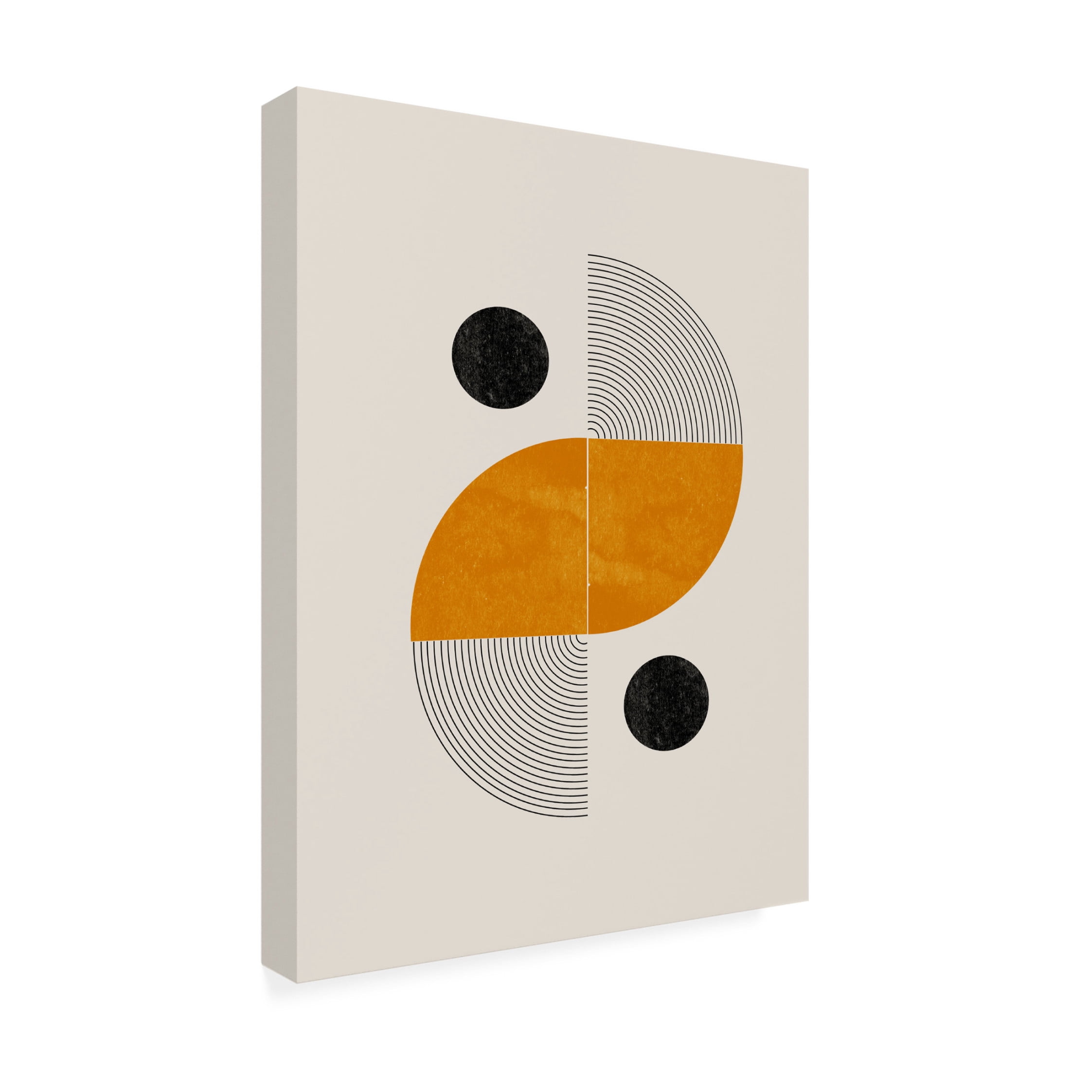 Trademark Fine Art THE MIUUS STUDIO Retro Shape Canvas Wall Art