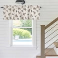 thumbnail image 5 of Nautical Theme Window Valance for Kitchen, Vintage Anchor Shining Stars Linen Background Rod Pocket Short Curtain for Small Windows, Light Filtering Decorative Valance, 60 x 14 Inch, 1 Panel, 5 of 9