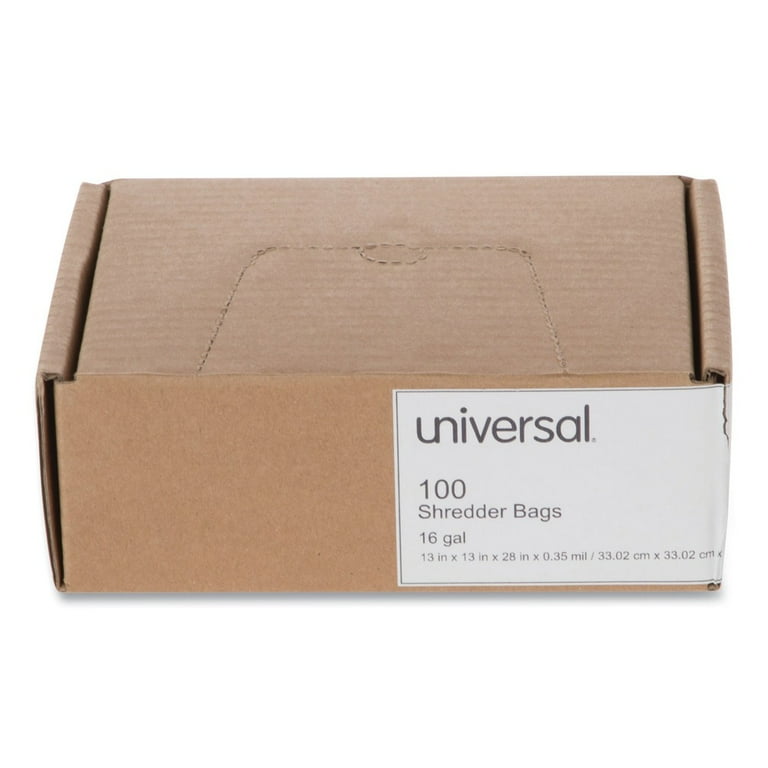 High-Density Shredder Bags, 16 gal Capacity, 100/Box High-Density Shredder Bags, 16 gal Capacity, 100/Box