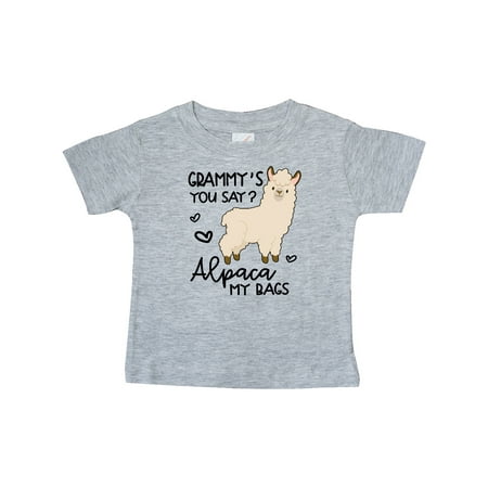 

Inktastic Grammy s You Say Alpaca My Bags Gift Baby Boy or Baby Girl T-Shirt