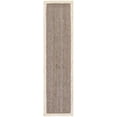 thumbnail image 2 of Indian Handmade Braided Inner Gray Jute with White Jute Border Design Area Rug 2 x 15 Feet (61 cm x 157 cm), Floor Decor Rugs/Carpet, 2 of 5
