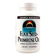 Source Naturals Flax Seed-Primrose Oil 1300 mg - 90 Softgel