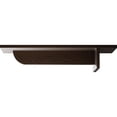 thumbnail image 4 of Ekena Millwork 3"W x 10"D x 2"H Heaton Hidden Support Steel Bracket w/ 6" Support Depth, Hammered Dark Bronze, 4 of 11