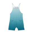 thumbnail image 3 of Nskgu Girls Summer Outfits Girls Jumper Girls Summer Crew Neck Romper Sleeveless Stretchy Short Jumpsuit Pants with Side Pockets, 3 of 5