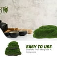 thumbnail image 3 of Masteelf 4pcs Artificial Moss Rocks Decorative Faux Green Moss Covered Stones for Garden Decor DIY Floral Arrangements and Plant Potted Decoration, 3 of 8