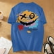 thumbnail image 5 of Playeras De Hombre Camiseta Informal De Verano De Manga Corta Con Cuello Redondo Y Estampado De Letras Y Caras Para Hombre, 5 of 5