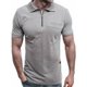 thumbnail image 2 of TRKIYQC Camiseta de Manga Corta para Hombres Patchwork Cuello Vuelto Cremallera Muscle Fitness Tops Verano Deportes Casual Slim Fit Camisas TRKIYQC  moda, 2 of 6