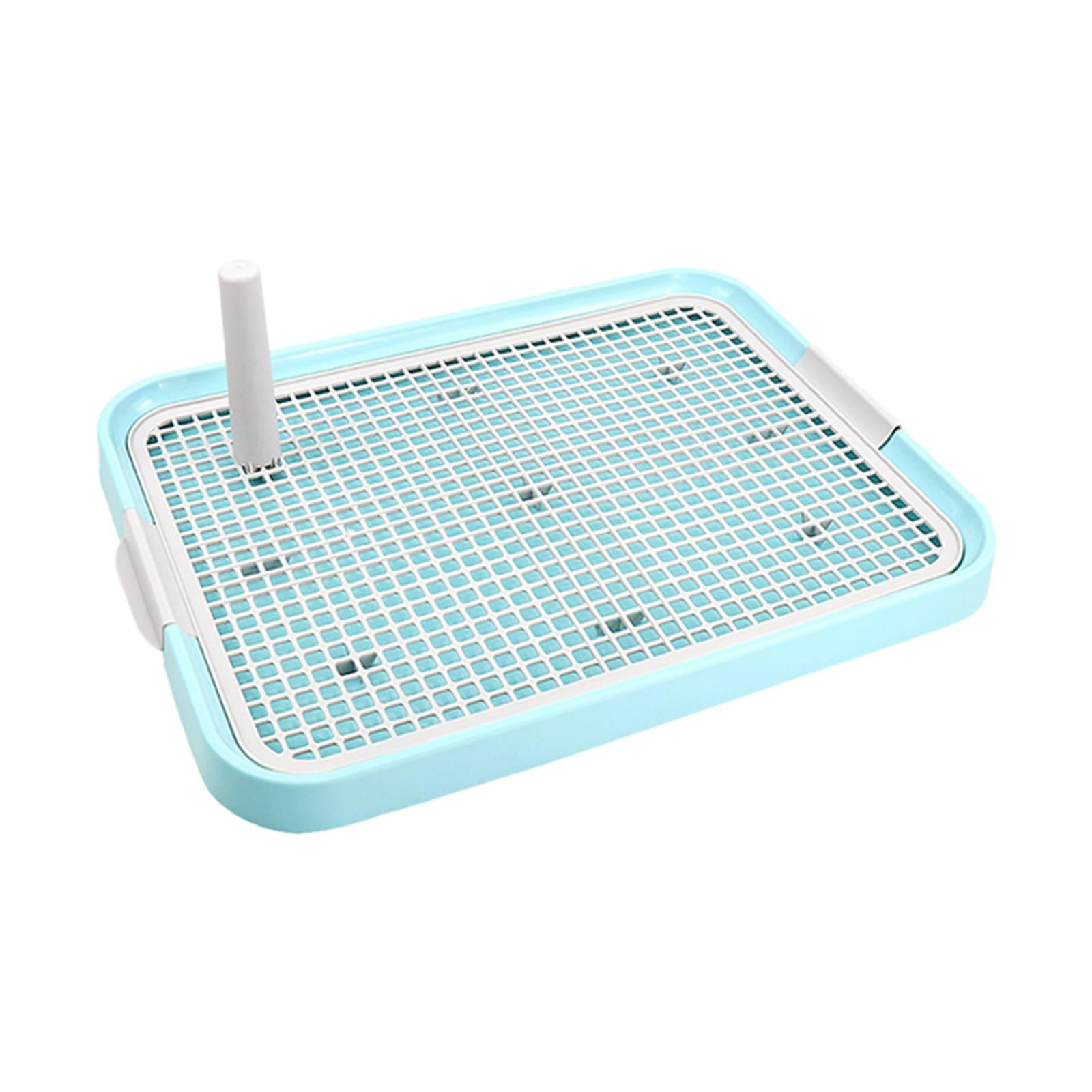 Bothyi Dog Toilet Dog Potty Training Tray Lattice Puppy Toilet Puppy Potty Washable for Blue