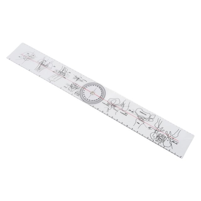 Orthopedics Ruler, Plastic Multiple Function Transparent Spinal Goniometer For Rehabilitation Assessment