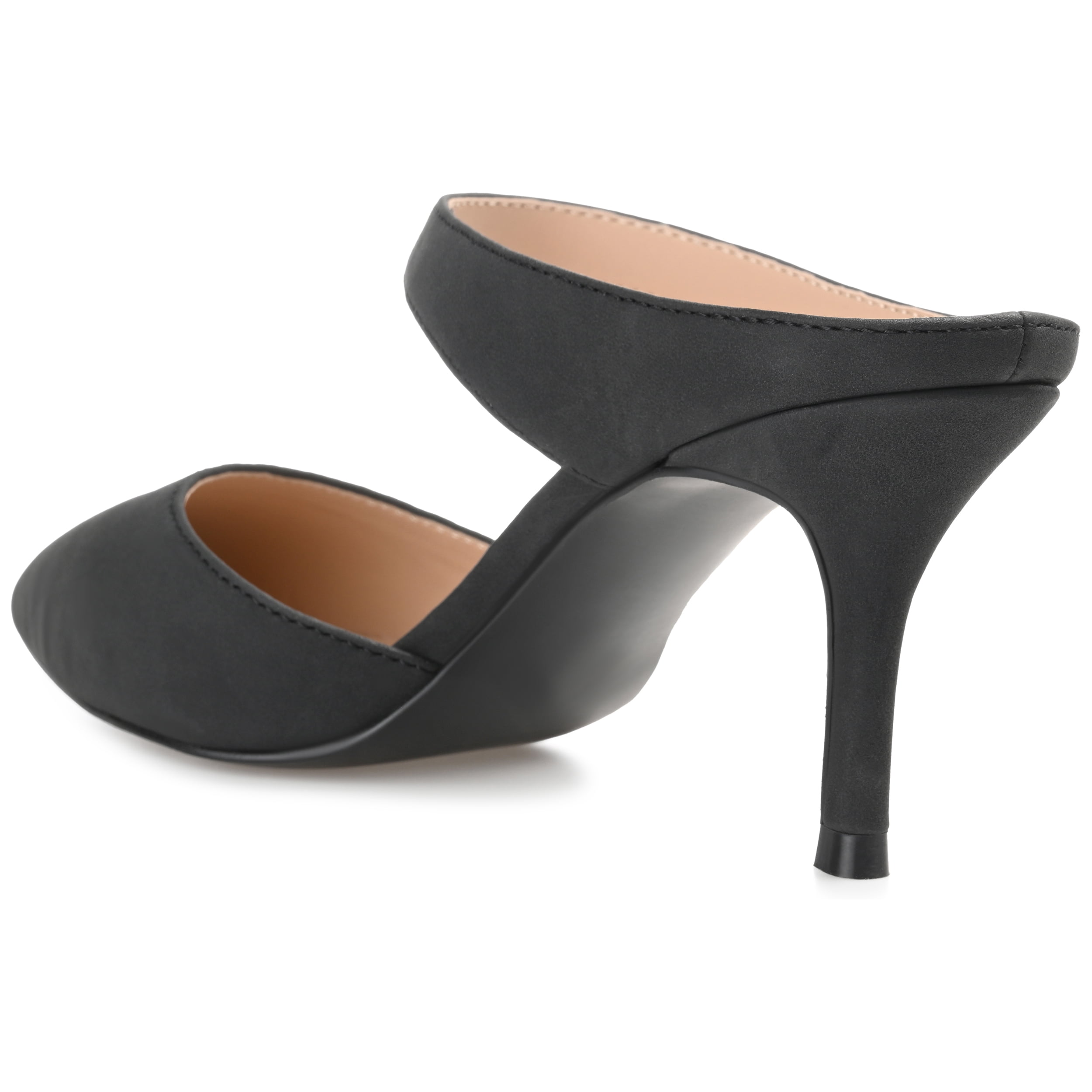 Journee Womens Maevali Mules Mid Stiletto Pointed Toe Pumps