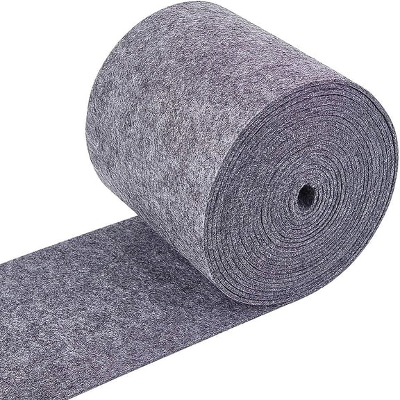 19.7FTx5.5 Felt Fabric Craft Felt Fabric Roll Dark Gray Nonwoven Felt Roll for DIY Craft Patchwork Sewing 3mm Thick