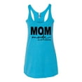 thumbnail image 2 of Wild Bobby, Mom Mode All Day Everyday Mother's Day Tri-Blend Racerback Tank Top, Vintage Turquoise, Large, 2 of 6